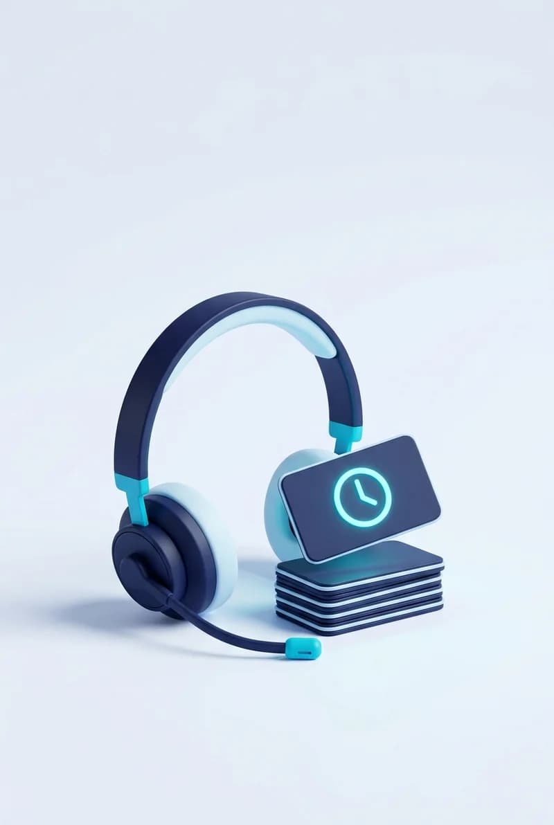 Auriculares de soporte junto a tickets de requerimientos